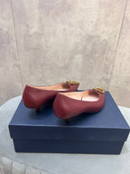 CD 26 High-Heeled 40 Pumps Burgundy Cowhide 594578