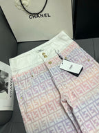 Fendi 25 Jacquard Straight Leg Pants 0018