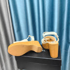 cc platform white satin