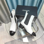 CC Chelsea Ankle Boots White Calfskin