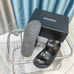 CC 25C Dad Mule Black Grained Calfskin