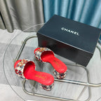 CC 25 Sandal Heel 5cm Tweed Mop
