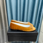 CC 25P Ballet Flat Brown Velvet