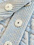 Fendi 25 Short Coat Light Blue Wool 0033