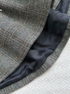 Miu Miu 25 Patterned Rope Skirt Gray Wool Viscose