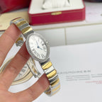 Baignoire 23mm Two-Tone Yellow Gold Double Row Diamond Bezel