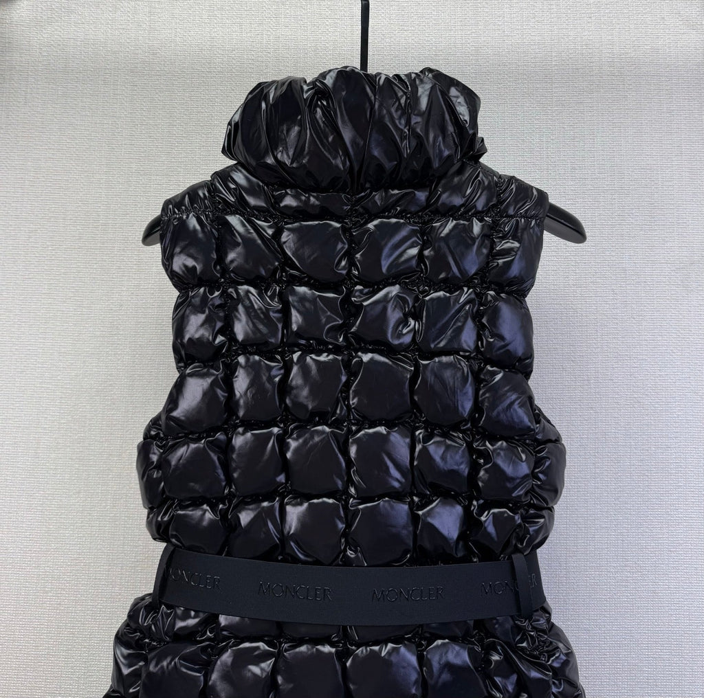 MC 2025 Emilion Square-Quilted Down Gilet Black Nylon Down
