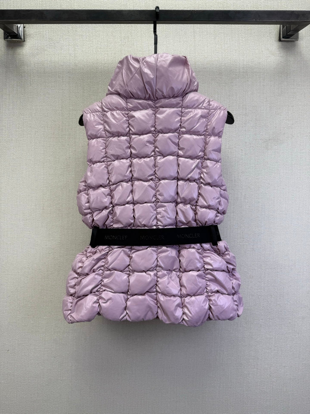 MC 2025 Emilion Square-Quilted Down Gilet Purple Nylon Down