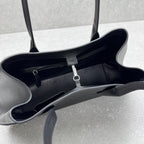The Row 2025 Alger Bag 39cm Black Cowhide