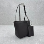 The Row 2025 Park Tote Stitch Bag Dark Brown 22cm Leather