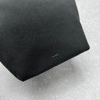 The Row 2025 Large N/S Park Tote Bag 43cm Black Leather Canvas