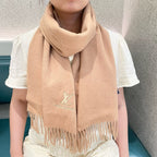 SCARF 180 CM IN SAND BROWN CASHMERE 396550
