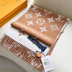 ESSENTIAL SCARF 186 CM IN COPPER BROWN WOOL 399777