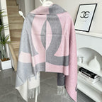 CC Scarf 200 CM In Light Grey Mix Pink Cashmere 405495
