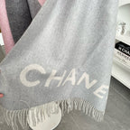 CC Scarf 200 CM In Light Grey Mix Pink Cashmere 405495