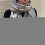 CC Scarf 200 CM In Beige Mix Grey Cashmere 405496