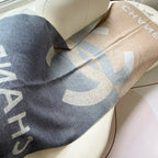 CC Scarf 200 CM In Beige Mix Grey Cashmere 405496