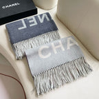 CC Scarf 200 CM In Light Grey Mix Pink Cashmere 422834