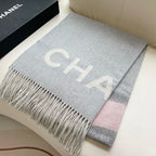 CC Scarf 200 CM In Light Grey Mix Pink Cashmere 422834