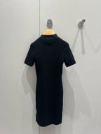Miu Miu 25 Knitted Dress Black Poliamide