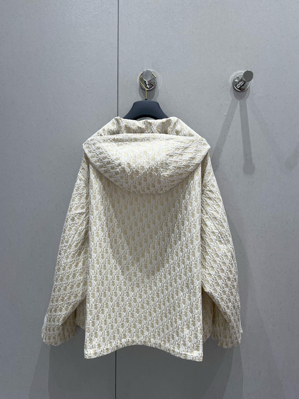 CD 25 Monogram Jacket Beige Polyester