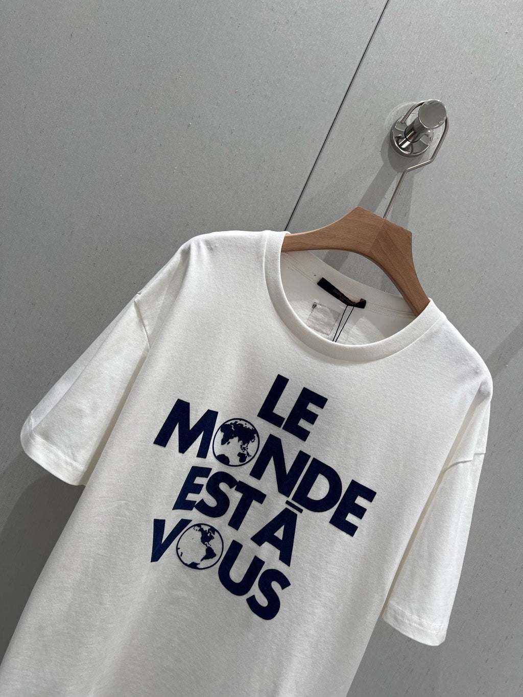 LV 25  T-shirt White Mix Blue Cotton 210315