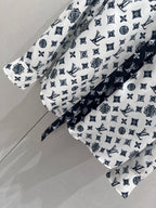 LV 25 Logo  Shirt Black White 210661
