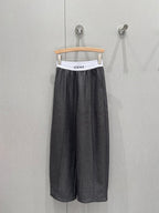 Loewe 25 Print Ribbed Waist Trousers Cotton
