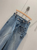 Prada 25 Jeans Blue Cotton 211317