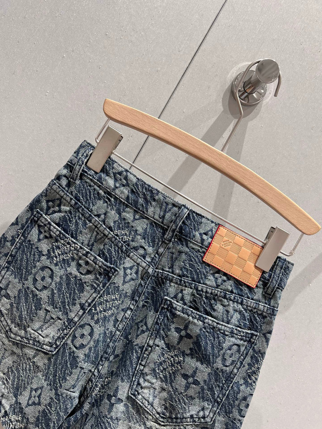 LV 25 Denim Short Blue Cotton 212285