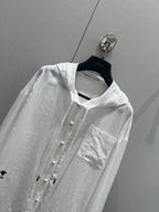 CD 25 Lace-trimmed Hooded Cardigan White Cotton 213817