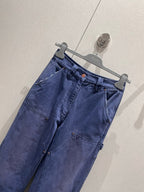 Prada 25 Pant Blue Cotton 215589