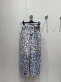 LV Plaid Multicolor  Denim Jeans Blue Cotton