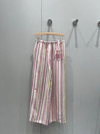 Celine 25 Trouser Pink mix colors Tencel Linen 218678