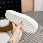 CC Slippers White Fleece