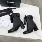 CC 25 latest low-top boots  black sheepskin 459455