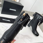 CC 25 latest low-top boots  black sheepskin 459455