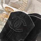 CC Ankle Boots 40mm Black Suede