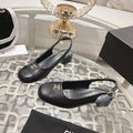 CC Slingbacks 35mm In Black Lambskin  943270
