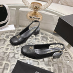 CC Slingbacks 35mm In Black Lambskin  943270