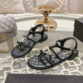CC 25C Thong Sandal Black Sheepskin 213339