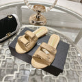 CC 26s Buckle Sandals Beige Sheepskin 627075