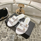 CC 26s Buckle Sandals White Sheepskin 627076