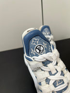 LV Archlight Sneaker 50mm White Mix Light Blue Monogram Jacquard Fabric