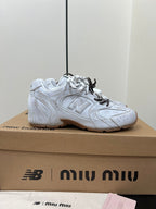 Miu Balance 530 Sneakers Retro White Suede