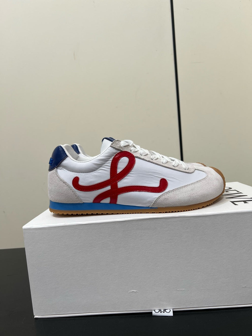 Loewe Ballet Runner 2.0 Sneaker White Nylon Sheepskin