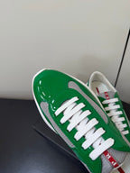 PRA 26S Casual Sneakers Green Gray Patent Leather 618922