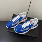 PRA 26S Casual Sneakers Blue White Patent Leather 618924