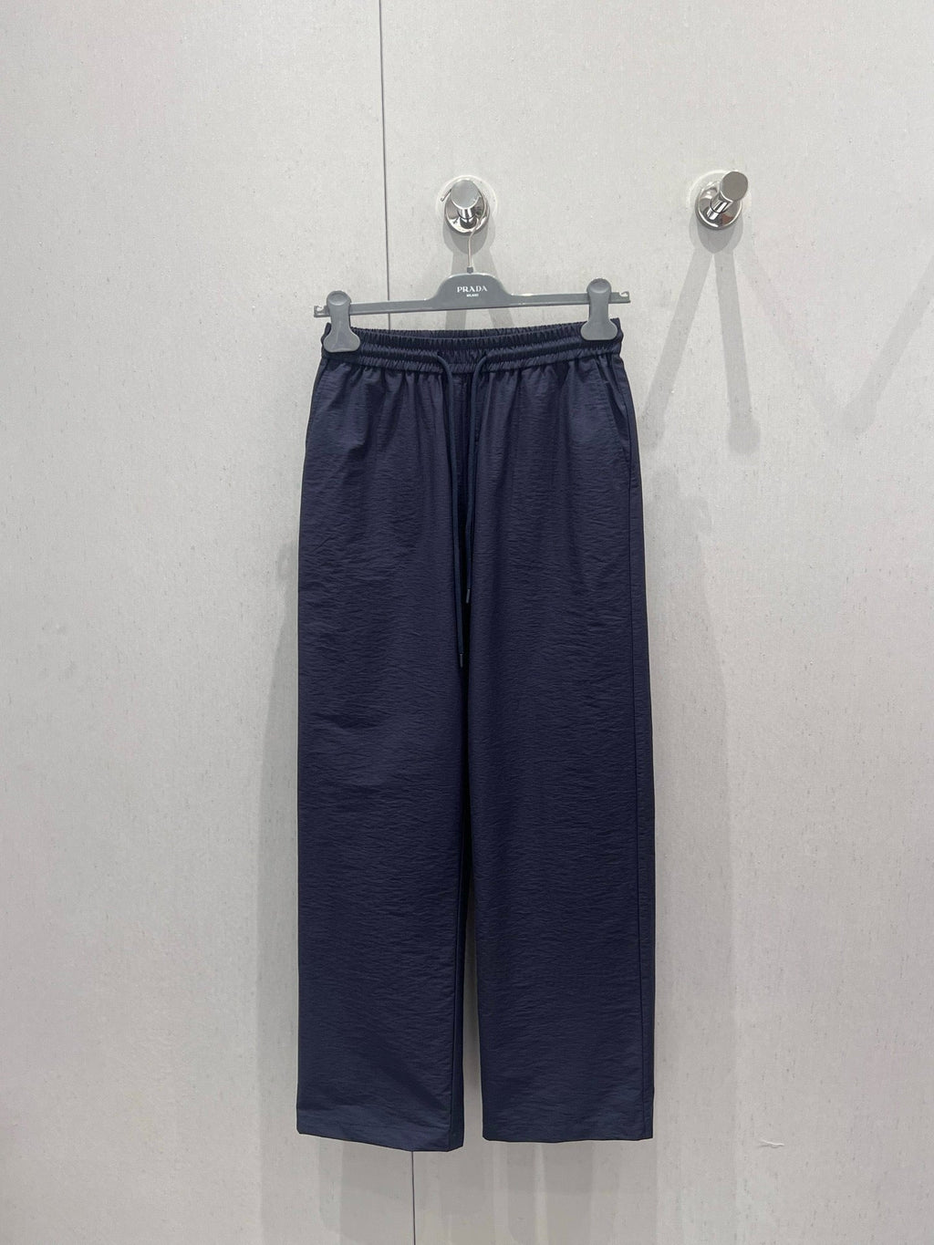 Prada 25 Set Navy Blue mix White Nylon Cotton 214264