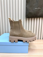 PRA ankle boots light taupe beige suede 443664